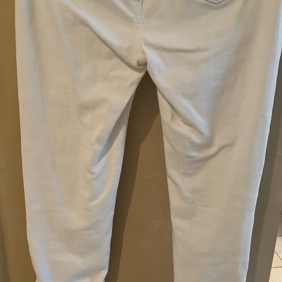 H&H Harmony & Havoc White Denim Stretch Capris Size 8 Inseam 22 Tie Belt - Picture 5 of 12